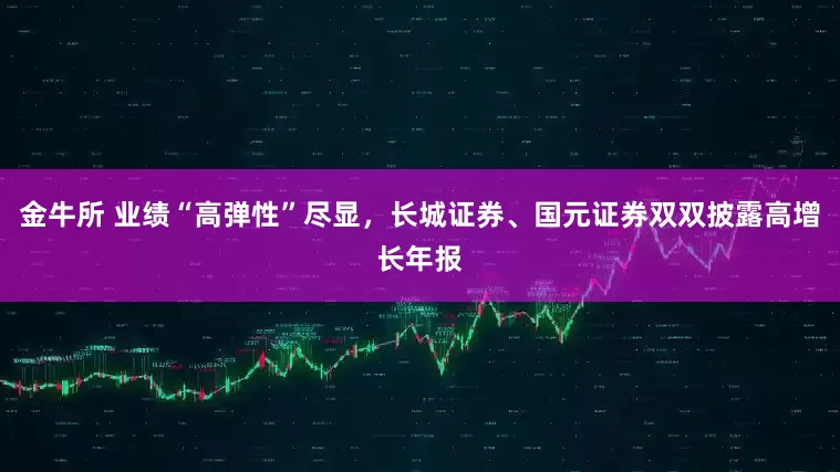 金牛所 业绩“高弹性”尽显，长城证券、国元证券双双披露高增长年报